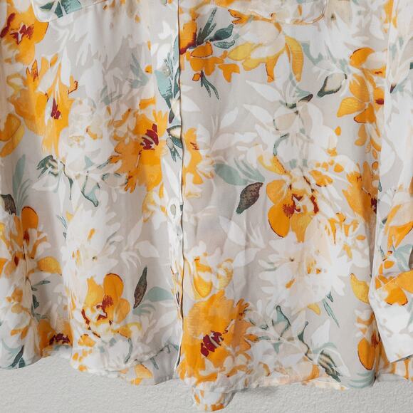 Olivia Investments Women’s Blouse Floral Semi Sheer Lightweight PL Petite Large - Picture 5 of 10